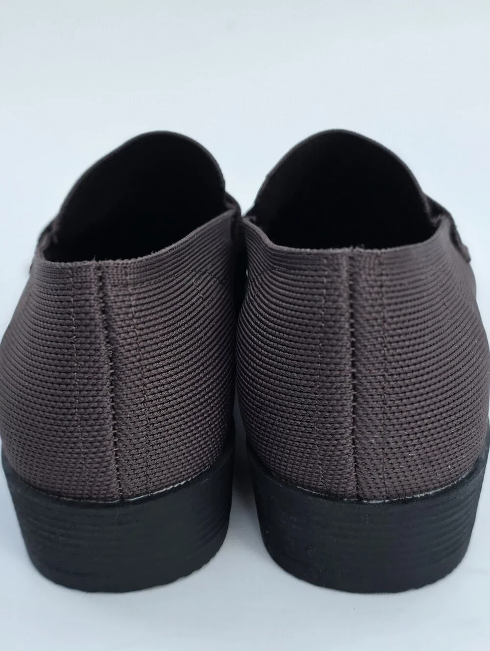 Kenneth Cole Reaction Feobe Knit Loafers Chocolate Brown 8.5 Memory Foam